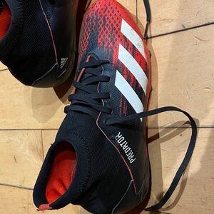 Adidas Predator Red and Black Athletic Shoes